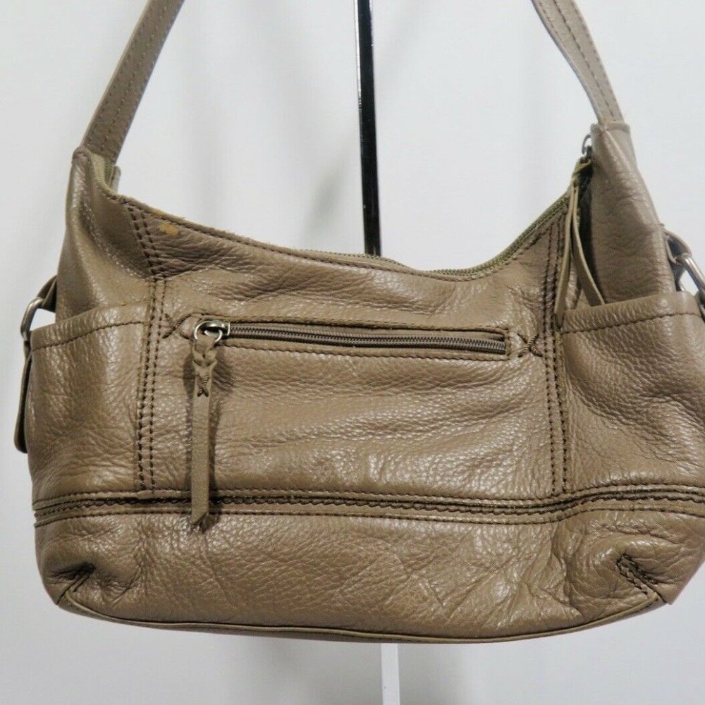 THE SAK Kendra Pebbled Leather Hobo Purse Shoulder Bag ~ TAUPE - Picture 3 of 6
